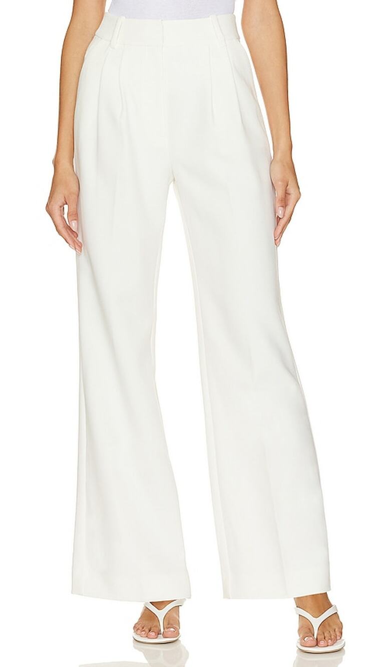 Favorite Daughter Tailored Cream Petite Trousers Size 8